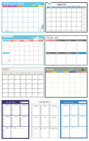 Calendario Planificador Semanal Mensual Magnético A3 Tamaño Tablero Blanco Seco Adhesivo En Nevera Para Mensajes - details 9