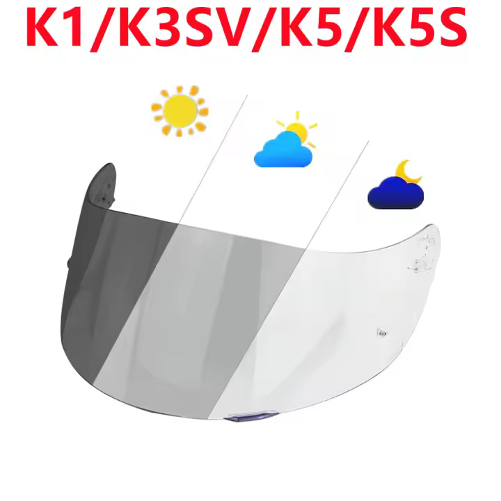 Protector De Casco Moto Photochromic Para AGV K1S/K3SV/K5/K5S/K6/K6S Visera Reemplazo Pista GPR/GPRR CORSA R Pieza Individual - 1
