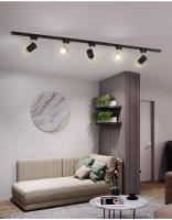 Spotlight De Techo LED GU10 Ajustable En Ángulo Multi Para Decoración De Habitaciones Sala De Estar Bares Tiendas Luz De Tramo De Rail Material De Aluminio - details 3