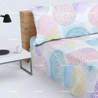 Juego de sábanas estampadas suaves y agradables para la piel, no irritantes, 3 piezas, cama de 90 cm - details 4