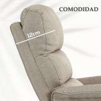 HOMCOM Sillón Relax Reclinable Eléctrico Sillón Levanta Personas con Mando a Distancia y Bolsillo Lateral Sillón Elevador para Salón Dormitorio - details 4