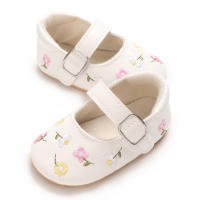 Nuevos Zapatos De Bebé Para Niñas Mary Jane Planos Con Bordado Antideslizantes De Goma Talla 0-18M Zapatos De Princesa Para Recién Nacidos - details 7