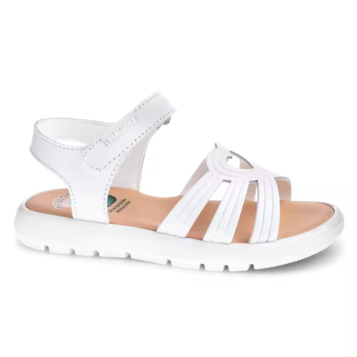 Pablosky sandalia de piel para niña 430000 color blanco - 1