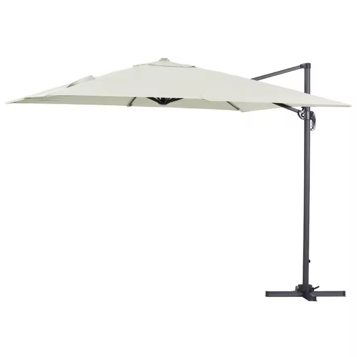 Parasol lateral de jardín en aluminio - Sun 3 - Cuadrado - 3 x 3 m - Crudo - 1