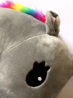 Almohada De Cojín De Peluche Suave Dibujos Animados Caballo Juguete Para Niñas Regalo De Cumpleaños Muñeco De Unicornio Kawaii Almohada De Hombro De Coche - details 10