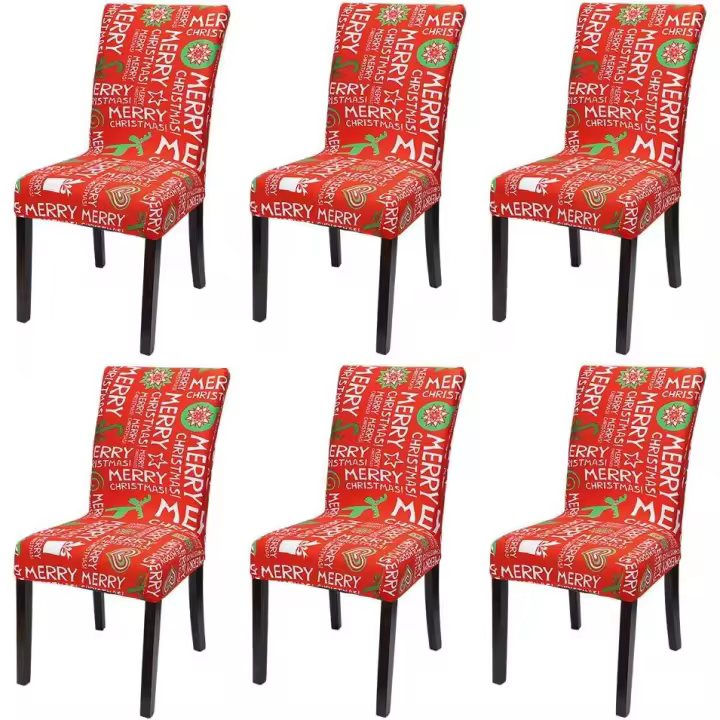 Fundas elásticaspara Sillas con temática marinera, fundas extraíbles de Licra suave para sillas de comedor (paquete de 6) - 1