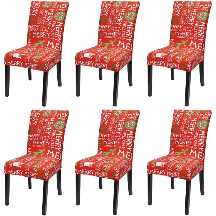 Fundas elásticaspara Sillas con temática marinera, fundas extraíbles de Licra suave para sillas de comedor (paquete de 6) - 1