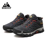 Zapatos De Senderismo De Cuero HIKEUP De Alta Calidad Duraderos Para Hombres Deportes Al Aire Libre Trekk Ing Subida Caza Zapatillas Respirables Talla True - details 23