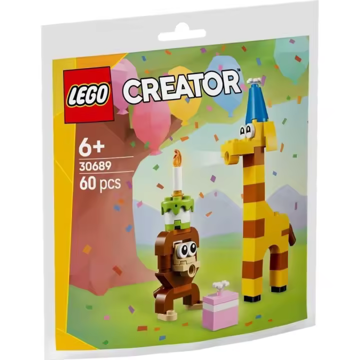 LEGO POLYBAG 30689: Birthday Party Animals paper bag - 1