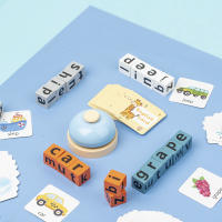 Juguete Educativo De Madera Montessori Juego De Palabras Para Niños Desafío Cognitivo Memoria Juego De Aprendizaje Temprano Para El Idioma Inglés - details 0