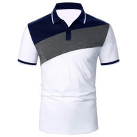 Camisa Polo Hombre Verano Manga Corta Color Contraste Ajustada Para Golf Y Deporte Estilo Casual Transpirable Polyester - details 7