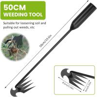 Herramienta extractora de Malezas Larga, herramienta para Arrancar Malezas de Jardín, herramienta portátil para Desherbar. - details 1