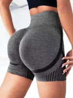 Shorts De Yoga Para Mujer Cintura Alta Fitness Running Pantalones De Gimnasio Levantamiento De Glúteos Sportswear Yoga Push up Shorts De Entrenamiento - details 27