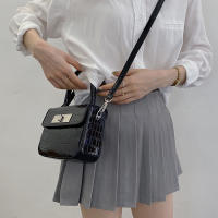 Bolso Cuadrado Pequeño Para Mujer Con Patrón De Cocodrilo Moda Versátil De Alta Gama Bolso De Mano De Hombro Y Cruzado - details 16