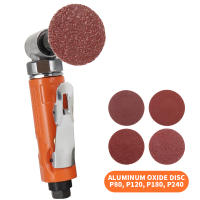 Mini Polidor De Ángulo 90 ° 1/4" Máquina De Grabado Pneumática Para Pulido Y Molienda Con Disco De Arena Y Abrazaderas Rotativas De Abrasivos - details 7