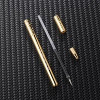 Bolígrafo De Gel De Bronce Dorado Para Oficina Y Negocios Regalo Para Hombres Y Mujeres Instrumento De Escritura Para Estudiantes Y Profesionales 0.5mm - details 1