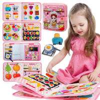 Juguete Educativo Montessori Para Niños Pequeños Tablero Ocupado De Granja Juguete Sensorial Y De Lectura Quieto De Feltro - details 19
