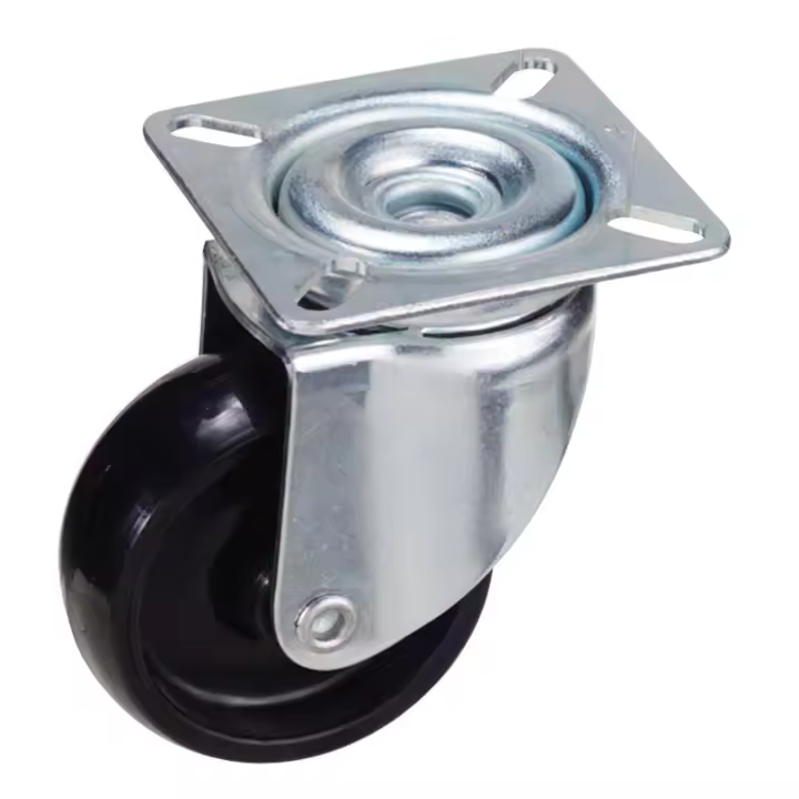 SANCO STORE - WOLFPACK LINEA PROFESIONAL Rueda Domestica Poliamida Negra Placa 60 mm. - 1