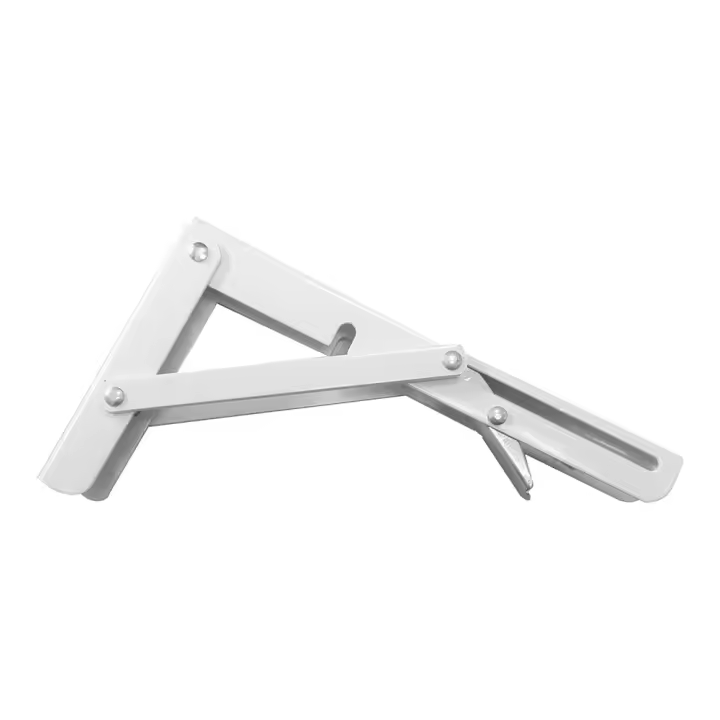 Fepre Escuadra de Acero Plegable Abat-plan Blanco 11x20cm - 1