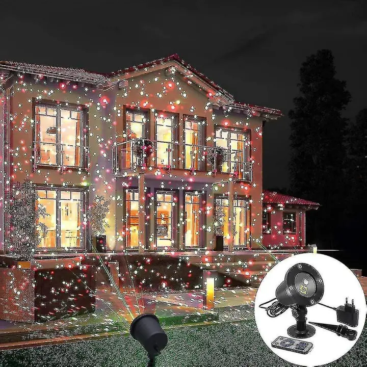 Navidad LED proyector al aire libre paisaje etapa Navidad lámpara LED etapa luz CC - 1