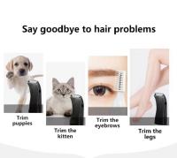 Perro Grooming Clippers Gato Y Pequeño Perro Clippers Bajo Ruido Eléctrico Pet Trimmer Patas Ojos Orejas Cara Cuidado Del Melo Del Perro - details 7