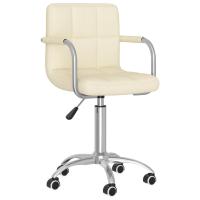 vidaXL Silla de comedor giratoria tela en color Gris claro/Crema/Taupé y más | cómodas modernas ergonómicas para comedor cocina salón hogar - details 1