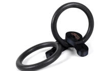Anillos De Gimnasia Ajustables De 28mm ABS Para Entrenamiento De Fuerza Corporal Crossfit Ejercicio De Pull-up Negro - details 0