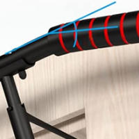 ManiBoom Barra Dominadas Puerta MULTIFUNCIONAL Sin Tornillos y PLEGABLE Carga 200kg - Pull Up Bar para Colgarse Ajuste PRECISO y Agarre Ergonomico- Barra Abdominales, Calistenia - details 9