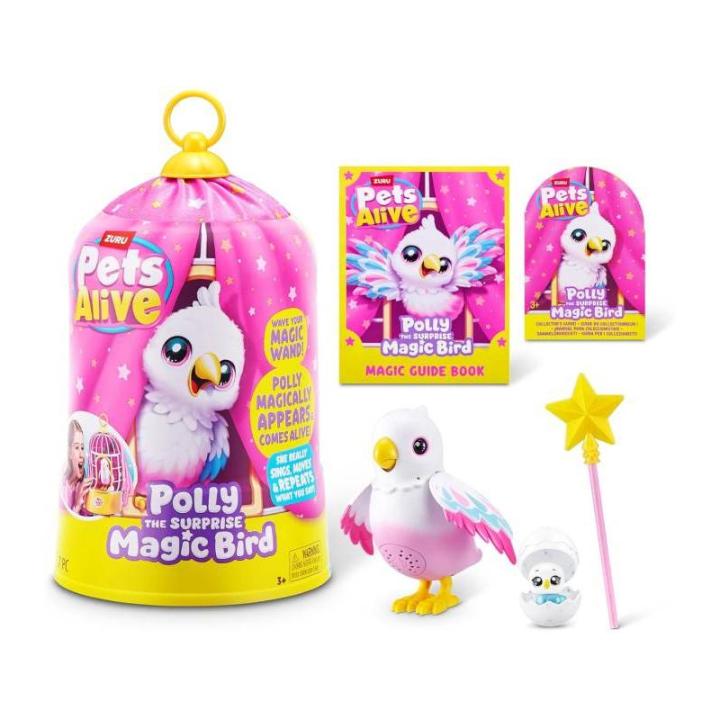 PETS ALIVE MAGIC POLLY EL SORPRENDENTE PÁJARO DE ZURU