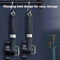 Abrelatas con borde liso manual, abrelatas de mano, sin borde afilado, con mango blando, abrelatas de corte de acero inoxidable de grado alimenticio, abrelatas profesionales de ergonomía, adecuadas para cocinas y restaurantes - details 6