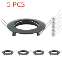 5Pcs Luz De Punto LED Recargada Con Soporte Redondo Y Porta Lámpara MR16 Fijación En Techo 60mm Para Vestíbulo Y Salón - details 3