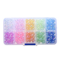 230pcs/Box Abalorios De Acrílico Redondos 8mm 10 Colores Para Suministros De Joyería DIY Colgantes Pulseras Collares Aretes - details 5