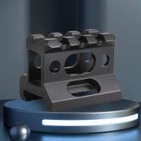 Base De Montaje De Aluminio Para Rifle 3 Ranuras 20mm Riser Mount Quick Release Para Ranura Picatinny Soporte De Escopeta - details 0