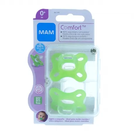 MAM CHUPETE COMFORT +0 M 2 U - 1