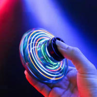 1-3PCS Spinner De Dedo Volador Mini Juguete Operado Con Las Manos LED Rotación De 360° Para Niños Regalo De Fiesta De Cumpleaños Juguete Luminoso - details 2