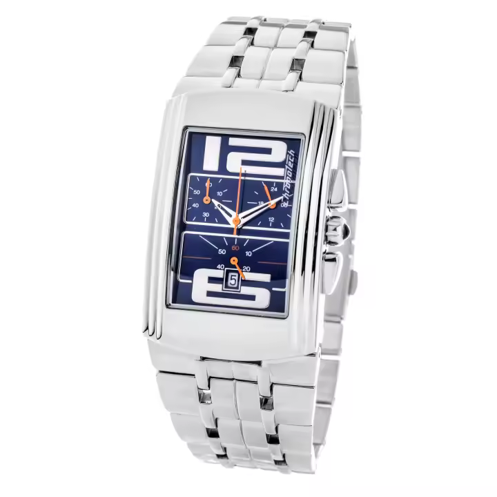 Chronotech Reloj Analógico para Mujer de Cuarzo con Correa en Acero Inoxidable CT7018M - 1