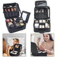 Estuche Profesional Portátil Para Maquillaje Impermeable Con Espejo Para Mujer Estuche De Viaje Para Maquillaje Y Herramientas De Uñas De Oxford Fashion - details 5