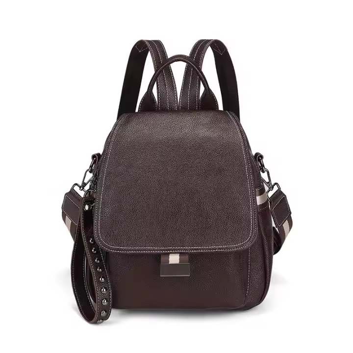 Moda Primavera Verano Multifunción Mujeres Bolsos de Hombro Pu Cuero Pequeñas Mochilas Mochilas Escolares para Adolescentes Mochila Bolso Casual - 1