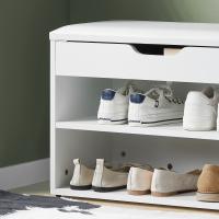 SoBuy Armario Zapatero Taburete Puff Caja Banco Estantería para Zapatos Chifonier Blanco FSR25-W ES - details 3