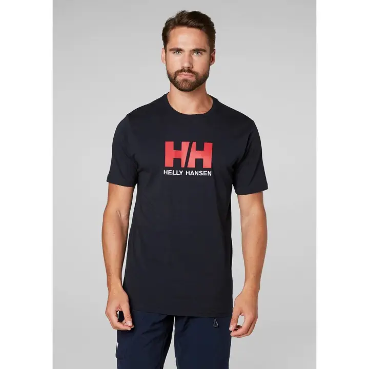 Camiseta azul marino Helly Hansen Logo - 1