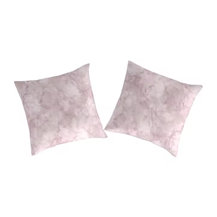 GUY LAROCHE - 2 cuadrantes 1005 algodón percal MACALE malva 65x65 cm - 1