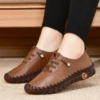 Zapatillas De Mujer En Cuero Casual Vulcánicas Zapatos Planos Confortables Slip on Zapatillas De Mujer Para Comodidad Y Estilo - details 11