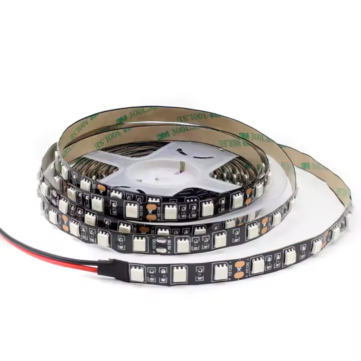 Tira De LED UV Negra 12V SMD5050 Impermeable Luz De Tira LED 1M 2M 3M 4M 5M 395-405nm Rayo Ultravioleta Tira De Lámpara De Cinta - 1
