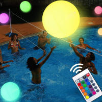 Bola LED Luminosa Para Jardín Y Piscina 16 Colores Bouncy Inflable Para Bodas Y Fiestas De Playa Decoración De Globos Redondos De PVC - details 9