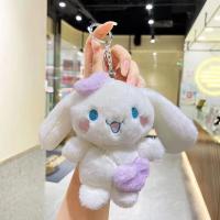 Llavero De Peluche Kawaii Sanrio Con Figura De Anime Cinnamoroll Decoración Para Bolso Regalo De Moda Para Niñas Y Niños - details 0