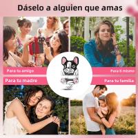 Encanto De Colgante De Árbol De Familia Platinado En Plata Para Pulsera De Bangle Y Collar DIY Regalo Con Doble Vuelo Aéreo - details 39