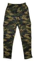 Pantalon cargo Hombre Casual,  Camuflaje Militar Largo sin Puños con Forro polar Grueso,  Cintura Elástica con Cordón Ajustable, 4 Bolsillos - otoño/invierno - NK185 - details 2