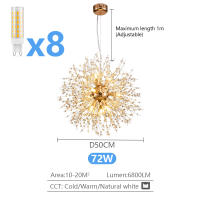 Lámpara De Cristal LED IRALAN Estilo Moderno Chandelier De Dandelion Iluminación Creativa Para Sala De Estar Comedor Bar - details 10