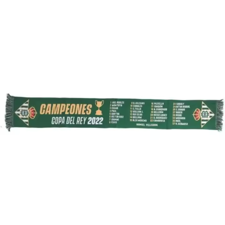 Bufanda Real Betis Verde con Motivo Estampado 20x140 Cm Unisex - 1
