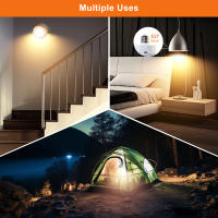 2PCS Bombilla LED RGB Recargable E27 Con Imán Y Control Remoto 5 Modos Timer Carga USB 2200mAh Para Iluminación Diaria En Cocina Comedor Dormitorio Estudio Baño - details 12